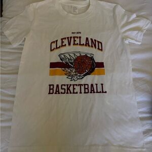 Cleveland Basketball White T-Shirt